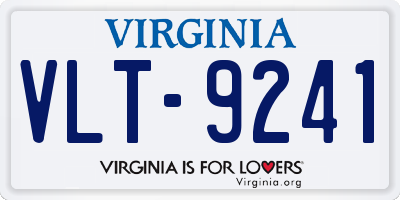 VA license plate VLT9241