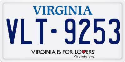 VA license plate VLT9253