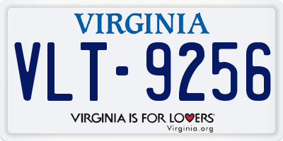 VA license plate VLT9256