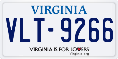 VA license plate VLT9266