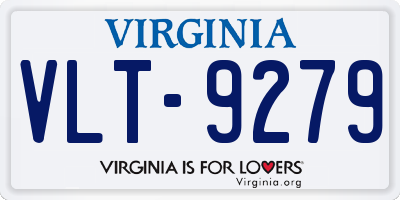 VA license plate VLT9279