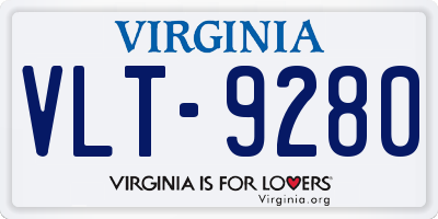 VA license plate VLT9280