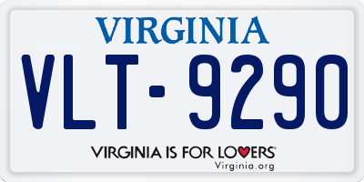 VA license plate VLT9290