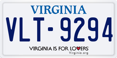 VA license plate VLT9294