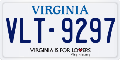 VA license plate VLT9297