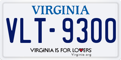 VA license plate VLT9300