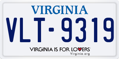 VA license plate VLT9319