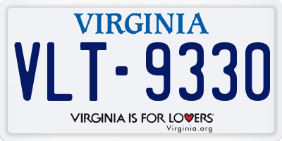 VA license plate VLT9330