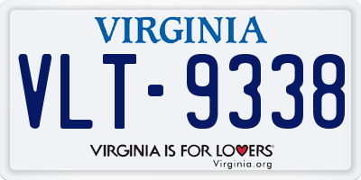 VA license plate VLT9338
