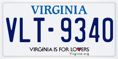 VA license plate VLT9340