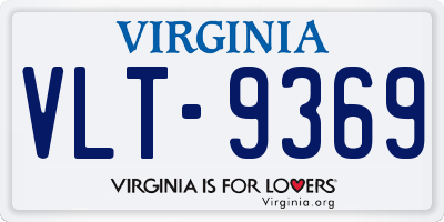 VA license plate VLT9369