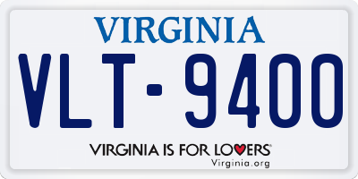 VA license plate VLT9400