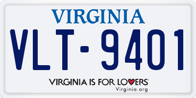 VA license plate VLT9401