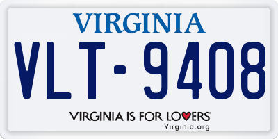 VA license plate VLT9408
