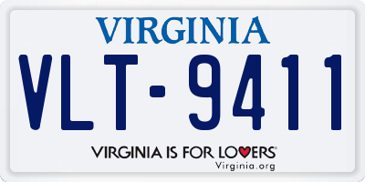 VA license plate VLT9411