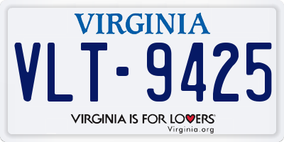 VA license plate VLT9425