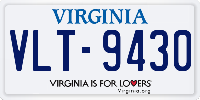 VA license plate VLT9430