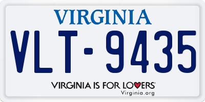 VA license plate VLT9435