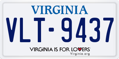 VA license plate VLT9437