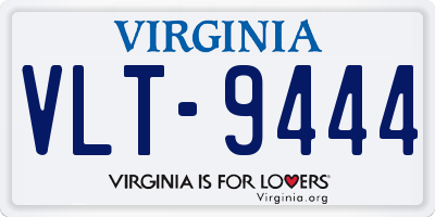 VA license plate VLT9444