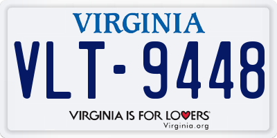 VA license plate VLT9448