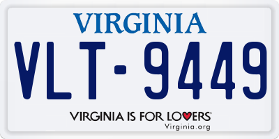 VA license plate VLT9449