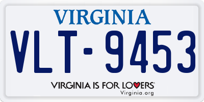 VA license plate VLT9453