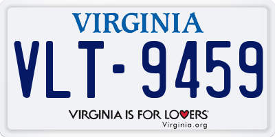 VA license plate VLT9459