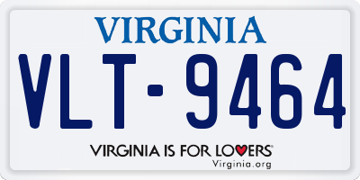 VA license plate VLT9464