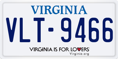 VA license plate VLT9466