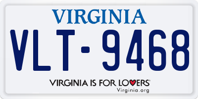 VA license plate VLT9468