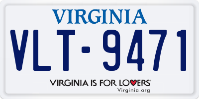 VA license plate VLT9471