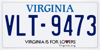 VA license plate VLT9473