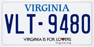 VA license plate VLT9480