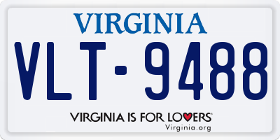 VA license plate VLT9488