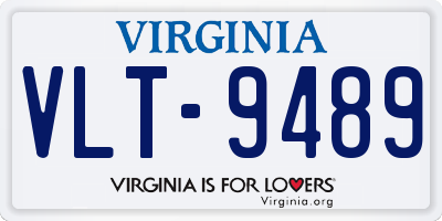 VA license plate VLT9489