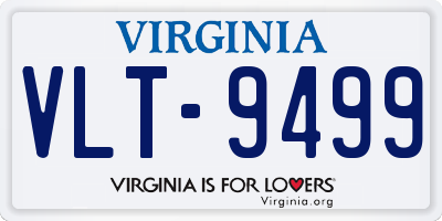 VA license plate VLT9499