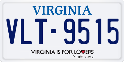 VA license plate VLT9515