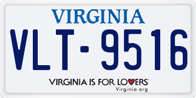 VA license plate VLT9516