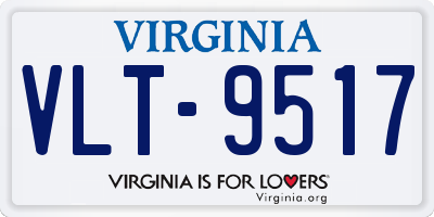 VA license plate VLT9517