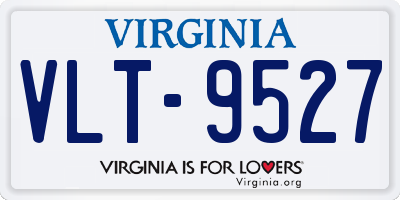 VA license plate VLT9527