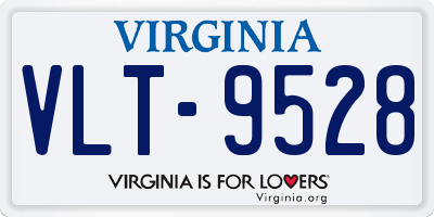 VA license plate VLT9528