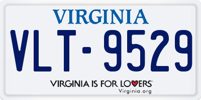 VA license plate VLT9529