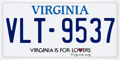 VA license plate VLT9537