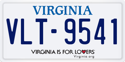 VA license plate VLT9541