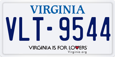 VA license plate VLT9544
