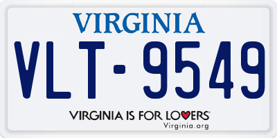 VA license plate VLT9549