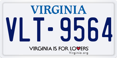 VA license plate VLT9564