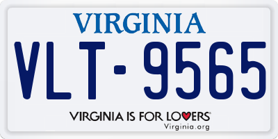 VA license plate VLT9565