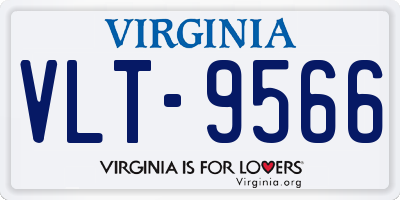 VA license plate VLT9566